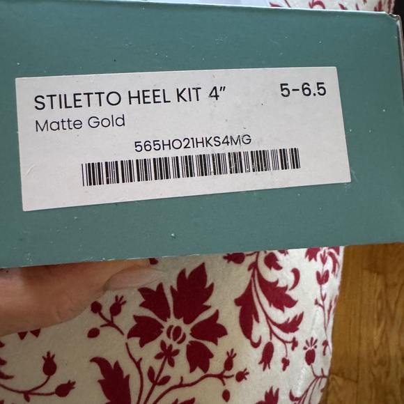 Matte Gold Stiletto Heel Kit 4" Pashion footwear 5-61/2 - Picture 1 of 2